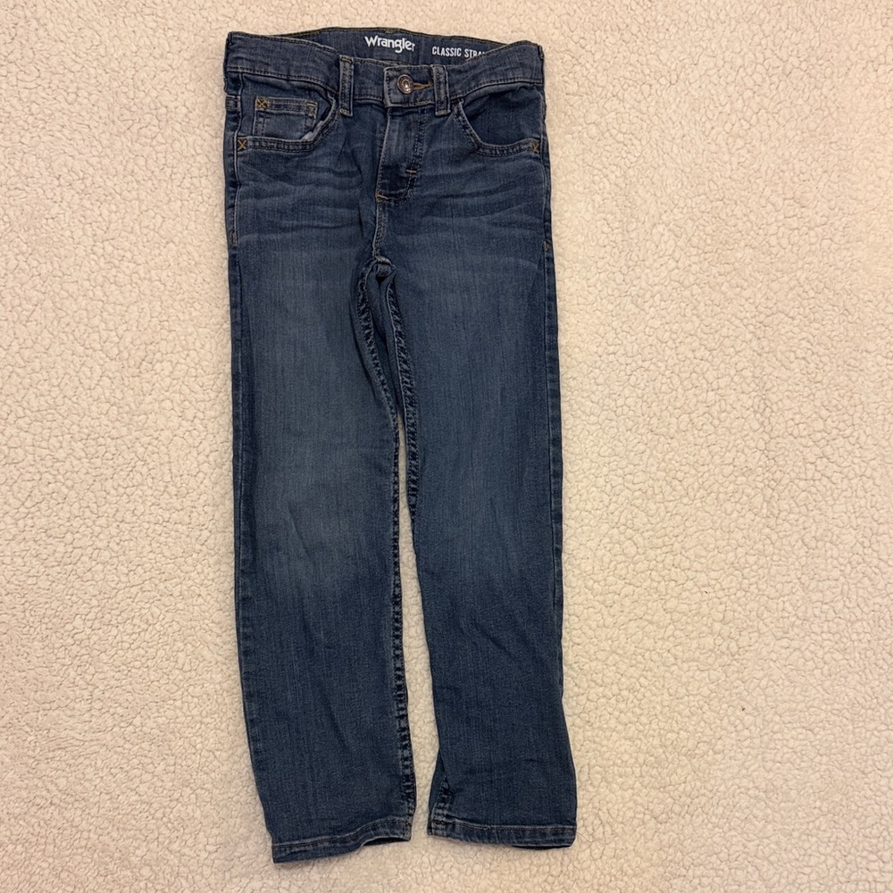 Wrangler kids Straight Jeans in Dark Blue Wash